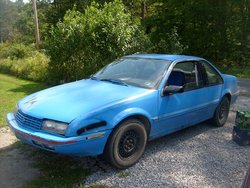 This is the bad side. The passenger side doesn't have any dents.