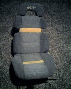 Front passenger-side seat cleaned and reassembled.