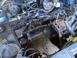 Where the engine used to be.