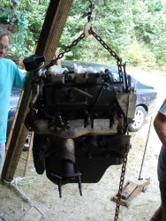 Engine is finally out!