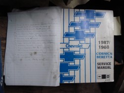 The FSM I've been using during the disassembly, complete with notes.